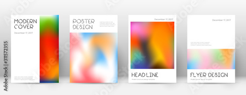 Flyer layout. Minimal flawless template for Brochu