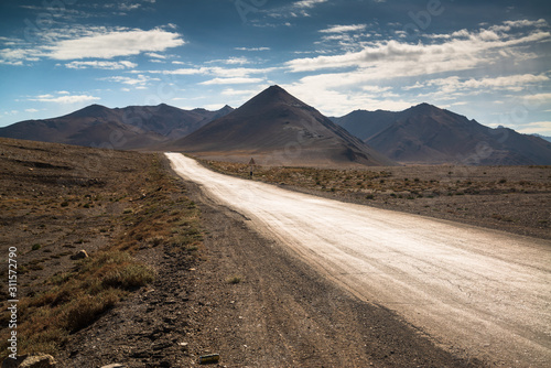 View on the Pamir highway in Tajikistan