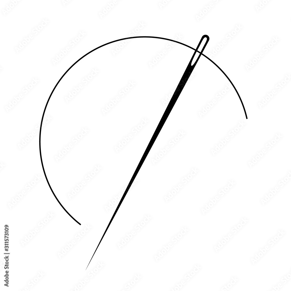 Free Vectors  Needle and thread