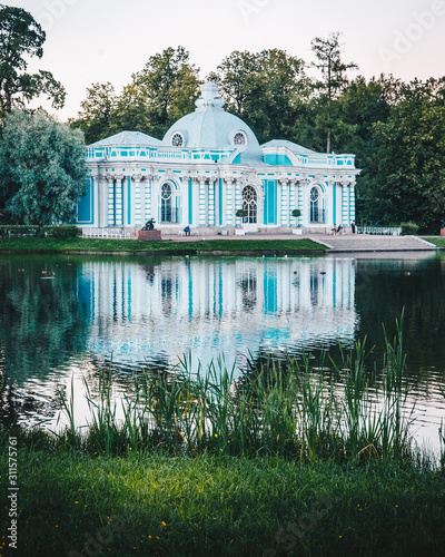 pavilion in the park Tsarskoe selo. Saint-Petersburg