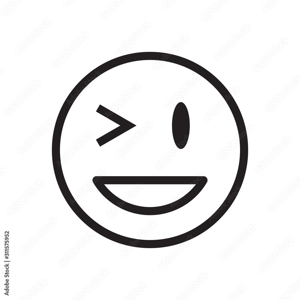 Emoticon icon logo vector design template Emoticon icon logo vector design template