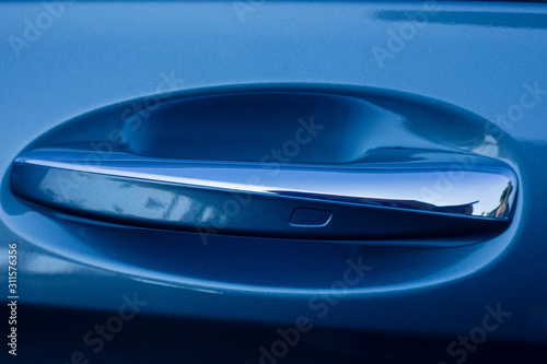 Door car,Closeup door handle,Luxury car details