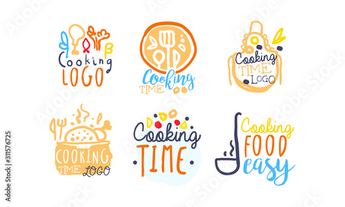 Cooking Logo and Labels Design Vector Set