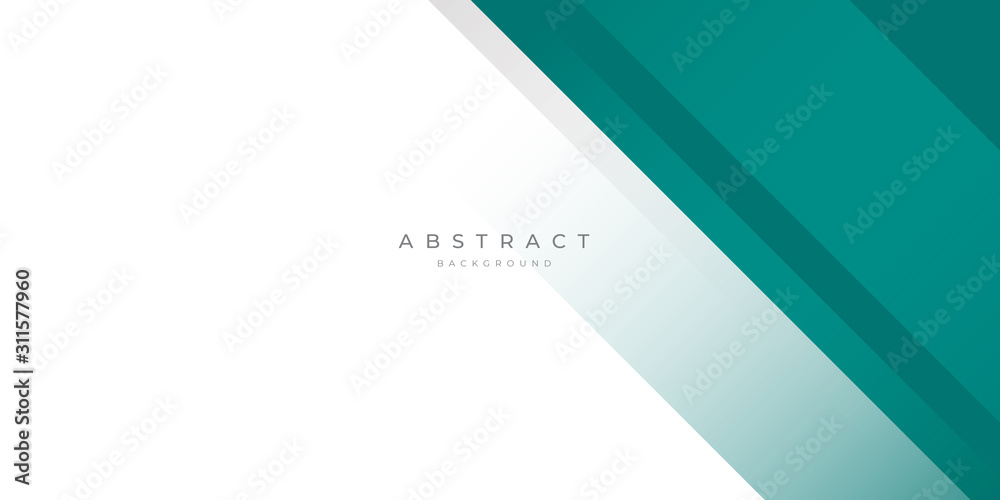 Modern Dark Green Turquoise Grey White Line Abstract Background for Presentation Design Template. Suit for corporate, business, wedding, and beauty contest.