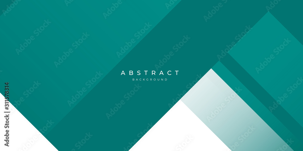 Modern Dark Green Turquoise Grey White Line Abstract Background for Presentation Design Template. Suit for corporate, business, wedding, and beauty contest.