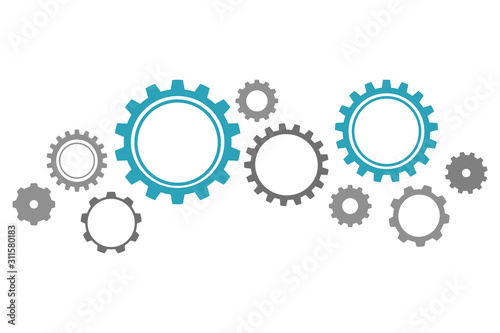 abstract background with gears