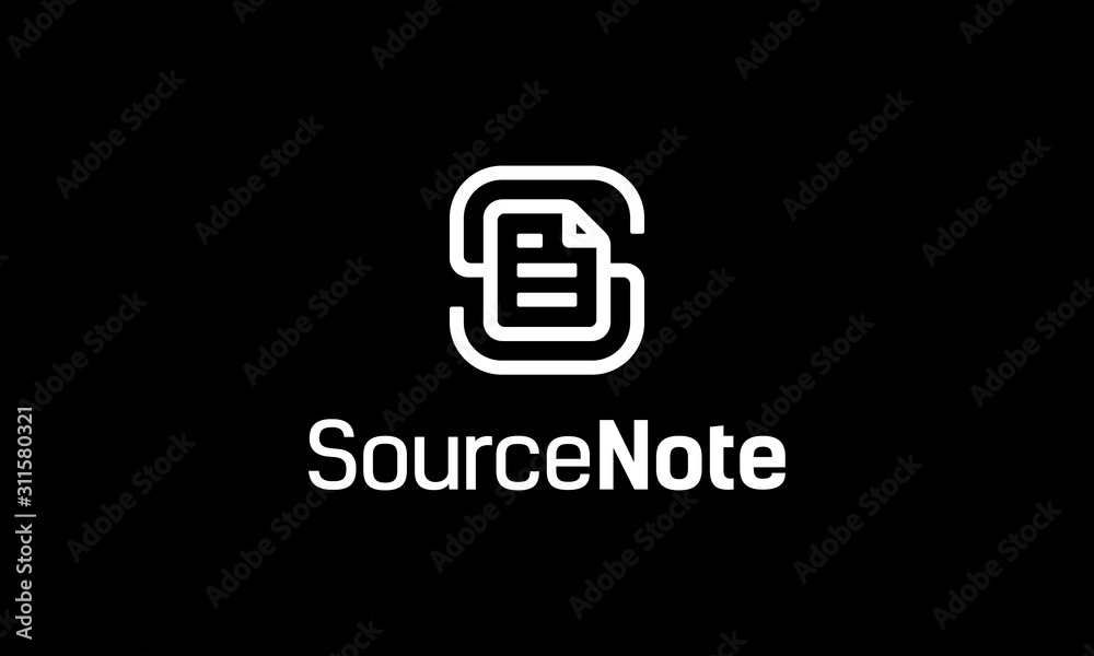 initial letter S with file document logo design template initial letter S with file document logo design template