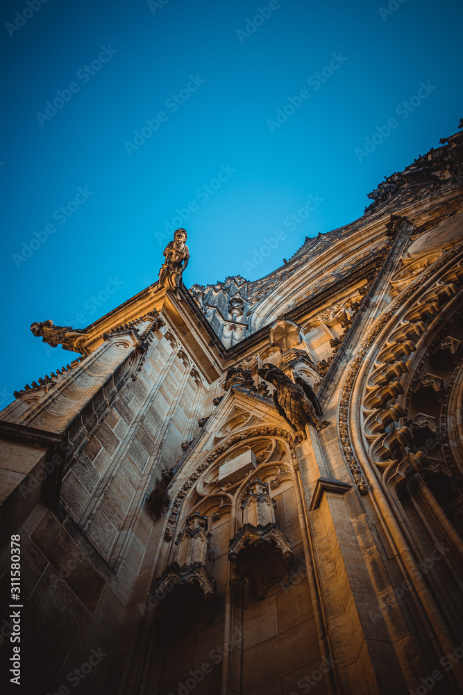 Small statues on St. Vitus Cathedral