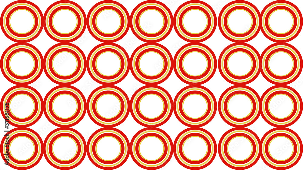 seamless pattern with circles red circle background wallpaper