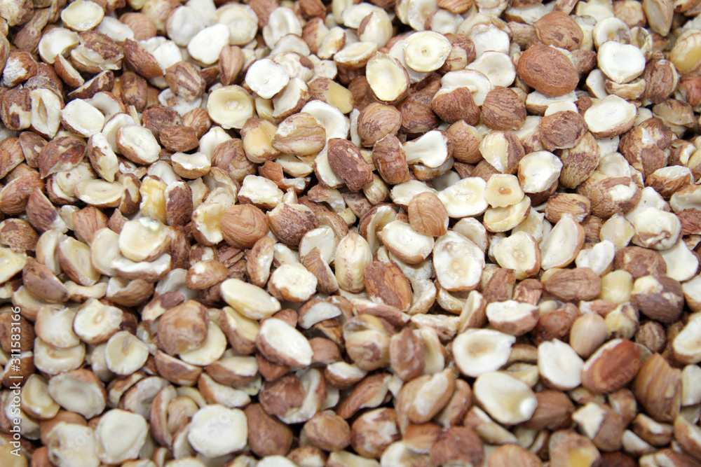 Hazelnuts. Protein nuts pattern. Hazelnuts. Protein nuts pattern.