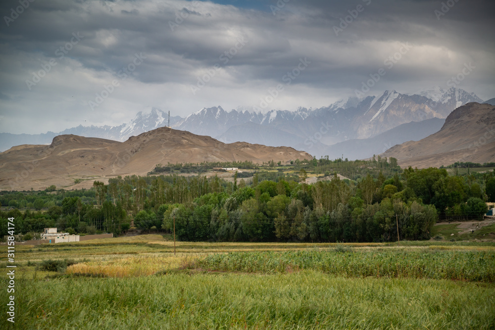 Fototapeta premium View in Wakhan Corridor in Afghanistan