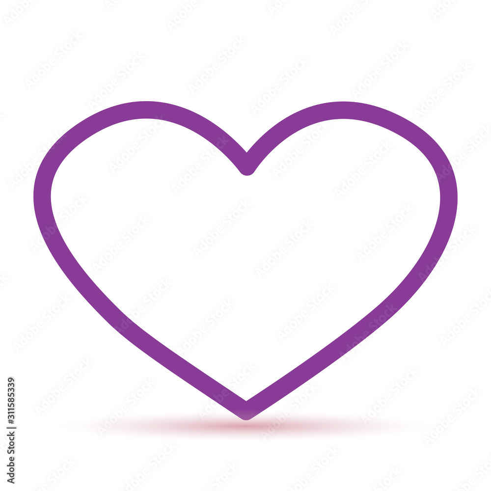 abstract violet heart abstract violet heart