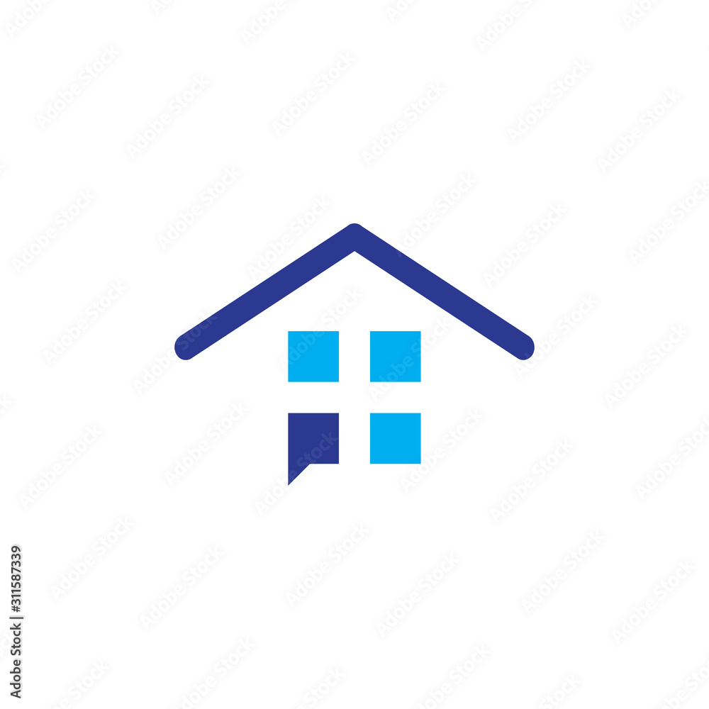 Home Talk logo design template Home Talk logo design template