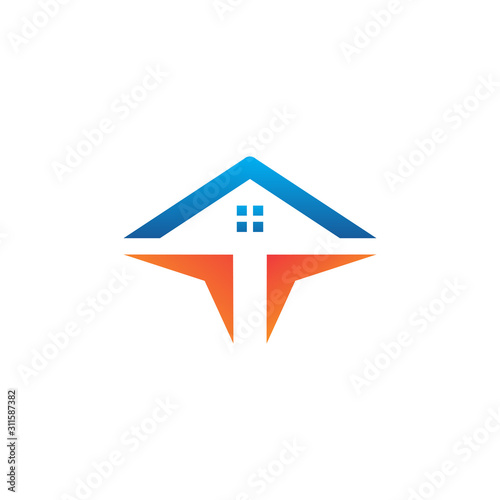 Home Talk logo design template Free Download Home Talk logo design template - GFXLoad