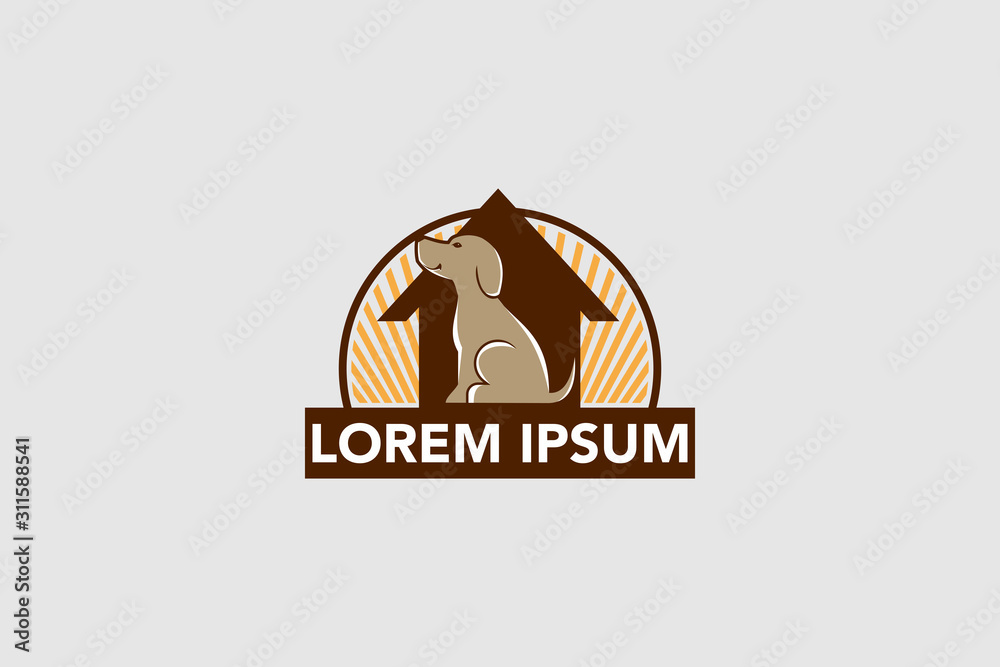 Cartoon Character Dog vector logo