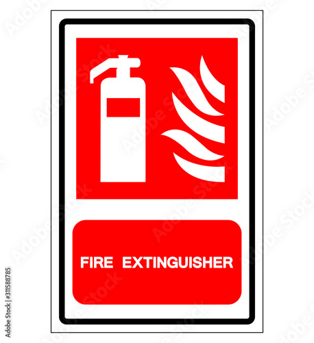 Fire Extinguisher Symbol Sign ,Vector Illustration, Isolate On White Background Label .EPS10