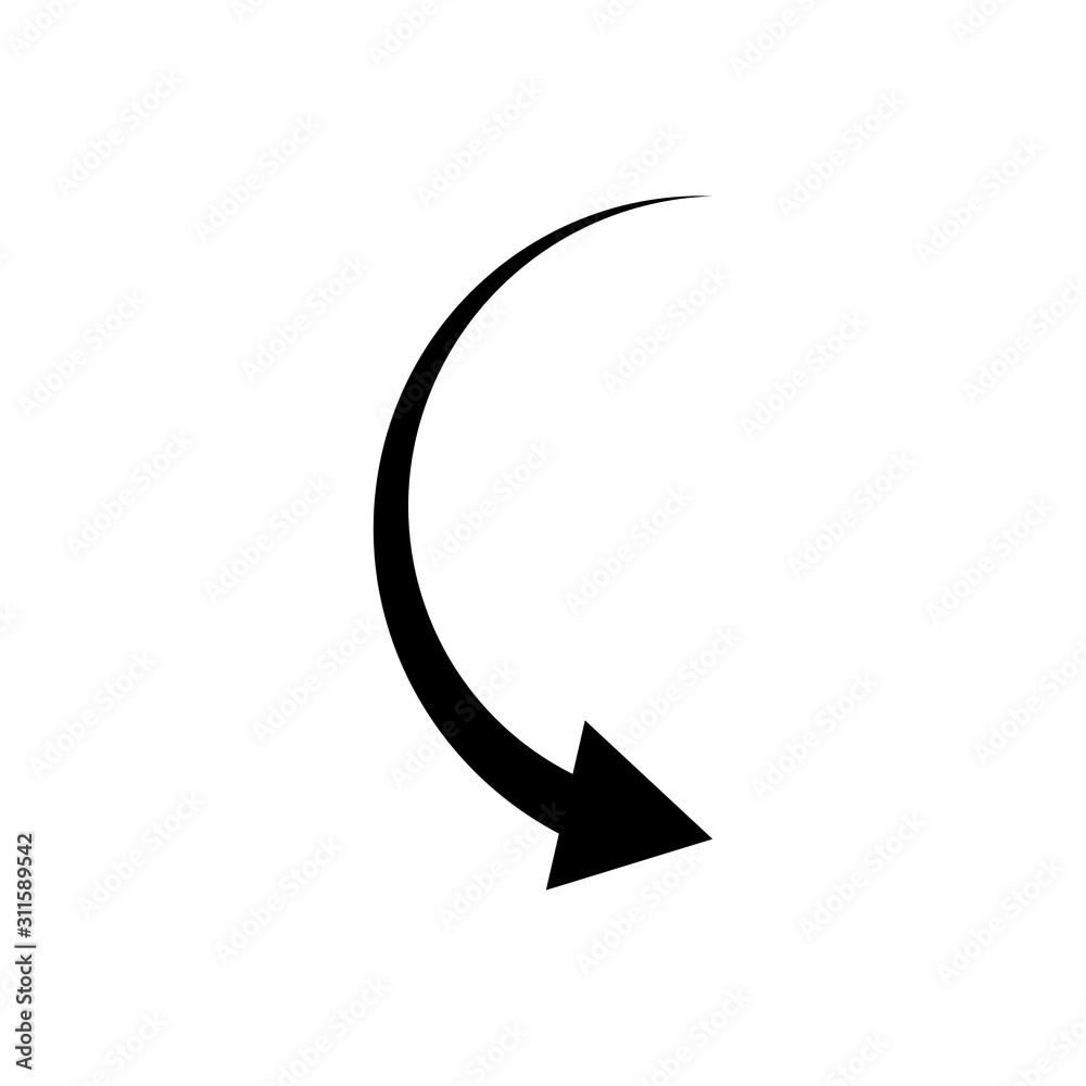 arrow indicates direction trendy flat design arrow indicates direction trendy flat design
