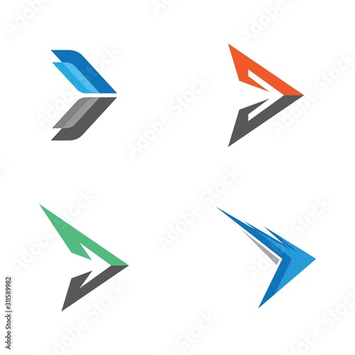Arrow logo vector icon