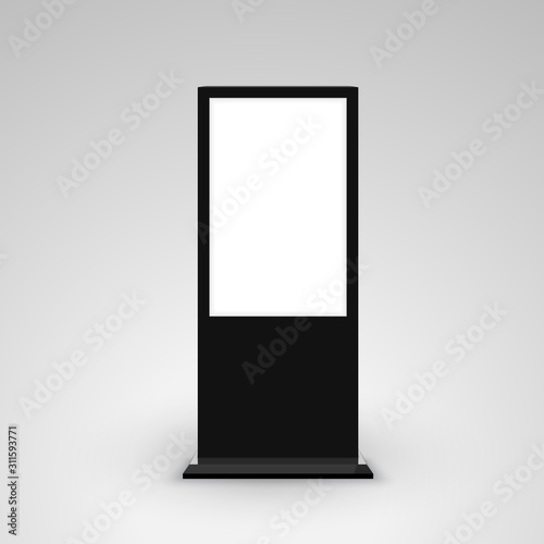 Fotobehang Digital stand signage advertising banner lightbox