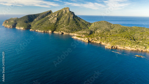 view of Mallorca from the island of sa dragonera, Majorca, Spain © Dmitrii