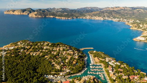 Fototapeta Naklejka Na Ścianę i Meble -  the Marina in Santa Ponsa Majorca Spain