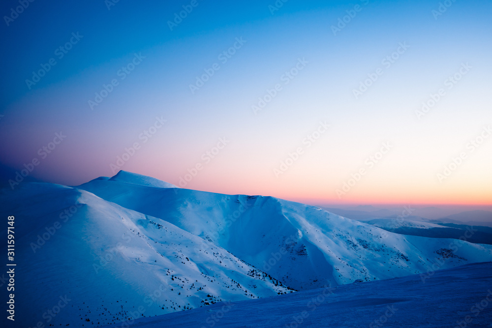 Bewitching beautiful view of the mountains Bewitching beautiful view of the mountains
