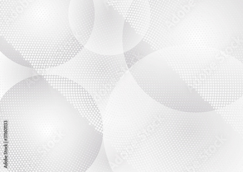 Abstract halftone dotted background. Transparency grunge pattern, dot, circles, shadow. Gray modern optical pop art texture for posters, sites, business cards, cover, labels mock-up, vintage stickers