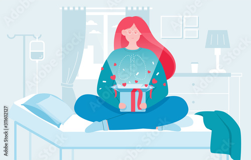 Vector illustration of donorshi, this picture symbolizes donorship