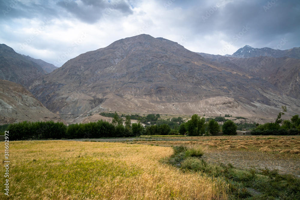 View in Wakhan Corridor in Afghanistan View in Wakhan Corridor in Afghanistan