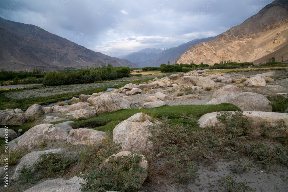 Nature in Wakhan Corridor in Afghanistan