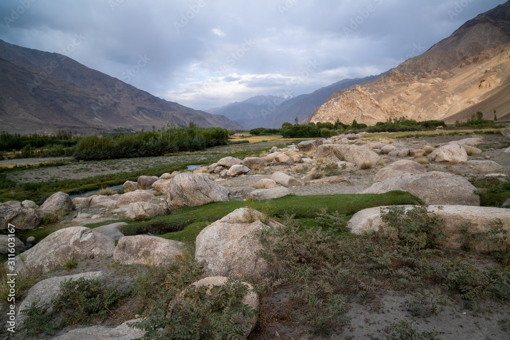 Nature in Wakhan Corridor in Afghanistan