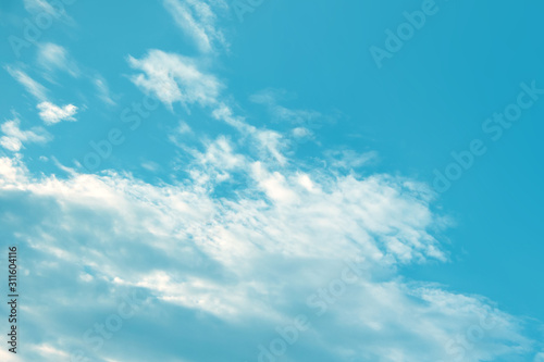 blue sky and white clouds, beautiful abstract background.