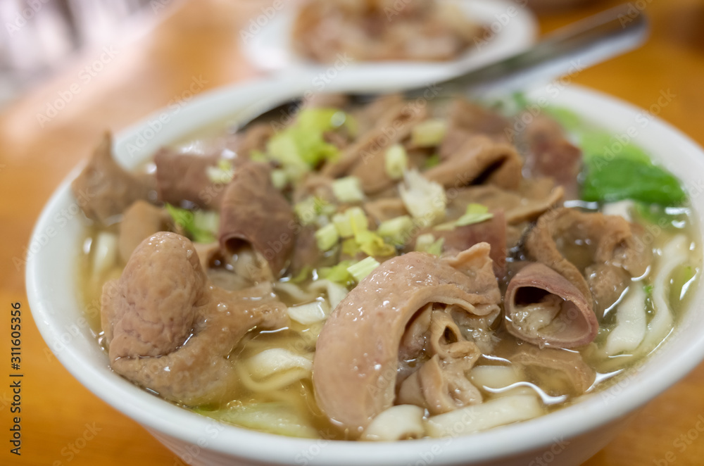 mix pork noodles with soup mix pork noodles with soup