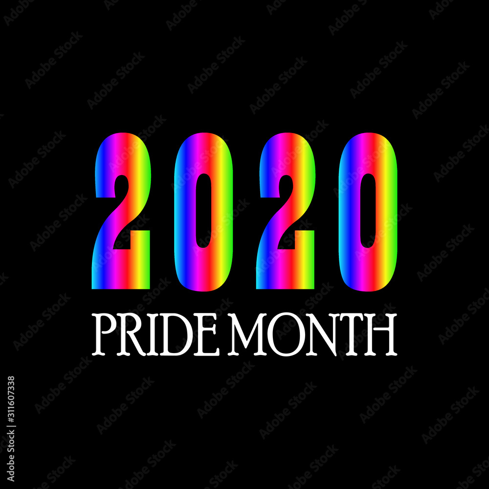 LGBT Pride Month in June, annual celebrated. Lesbian, Gay, Bisexual Transgender. Rainbow concept. Human rights and tolerance. Vector illustration for poster, card, banner, label, print, background. LGBT Pride Month in June, annual celebrated. Lesbian, Gay, Bisexual Transgender. Rainbow concept. Human rights and tolerance. Vector illustration for poster, card, banner, label, print, background.