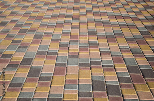 Background of colorful paving stones