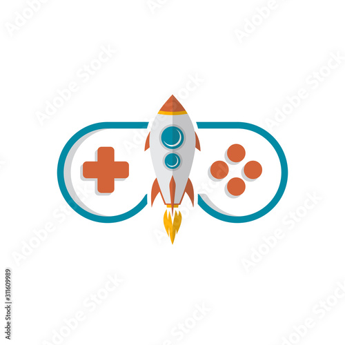 rocket game console turbo speed joystick controller