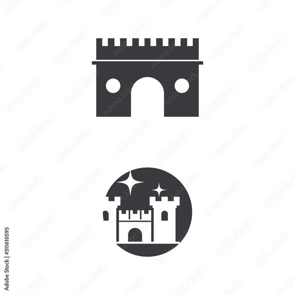 Castle Logo Template vector symbol Castle Logo Template vector symbol
