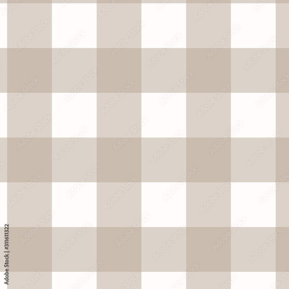 Taupe and white buffalo plaid Taupe and white buffalo plaid