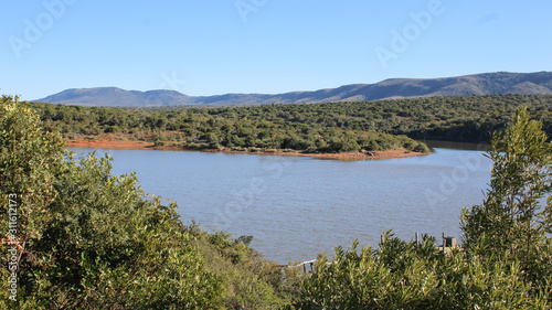 lake in south africa game reserve