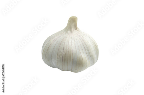 spiced garlic isolate on a white background