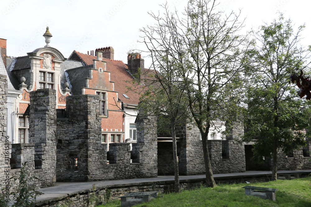 Remparts du Château des comtes de Flandre à Gand