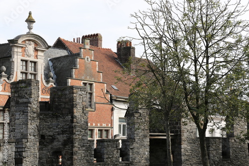 Remparts du Château des comtes de Flandre à Gand photo