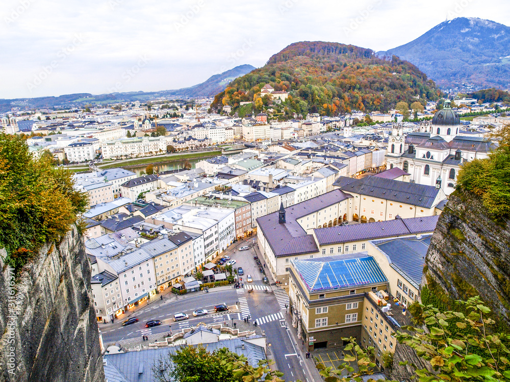 Salzburg, Stadtanischt, Österreich, Salzburg Stadt