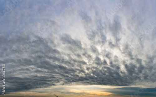 Fantastic clouds at sunrise