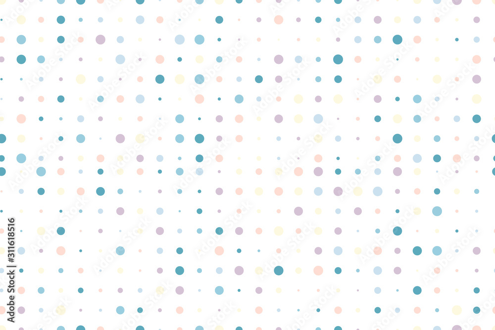 Seamless pattern, polka dot wallpaper.