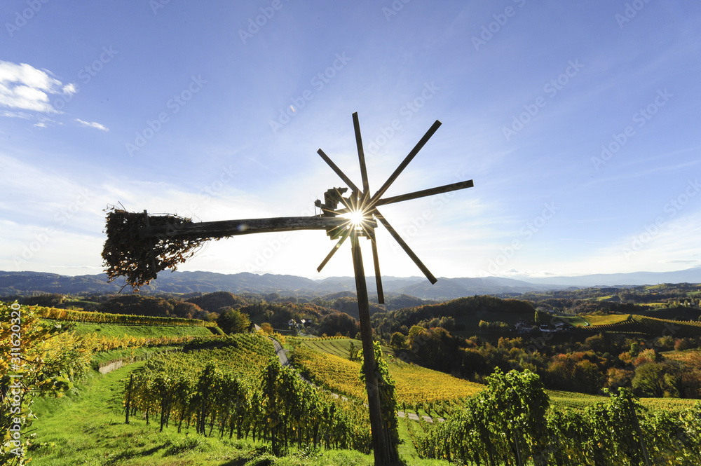 Φωτογραφία Südsteirische Weinstrasse im Herbst, Österreich, Steiermark, S