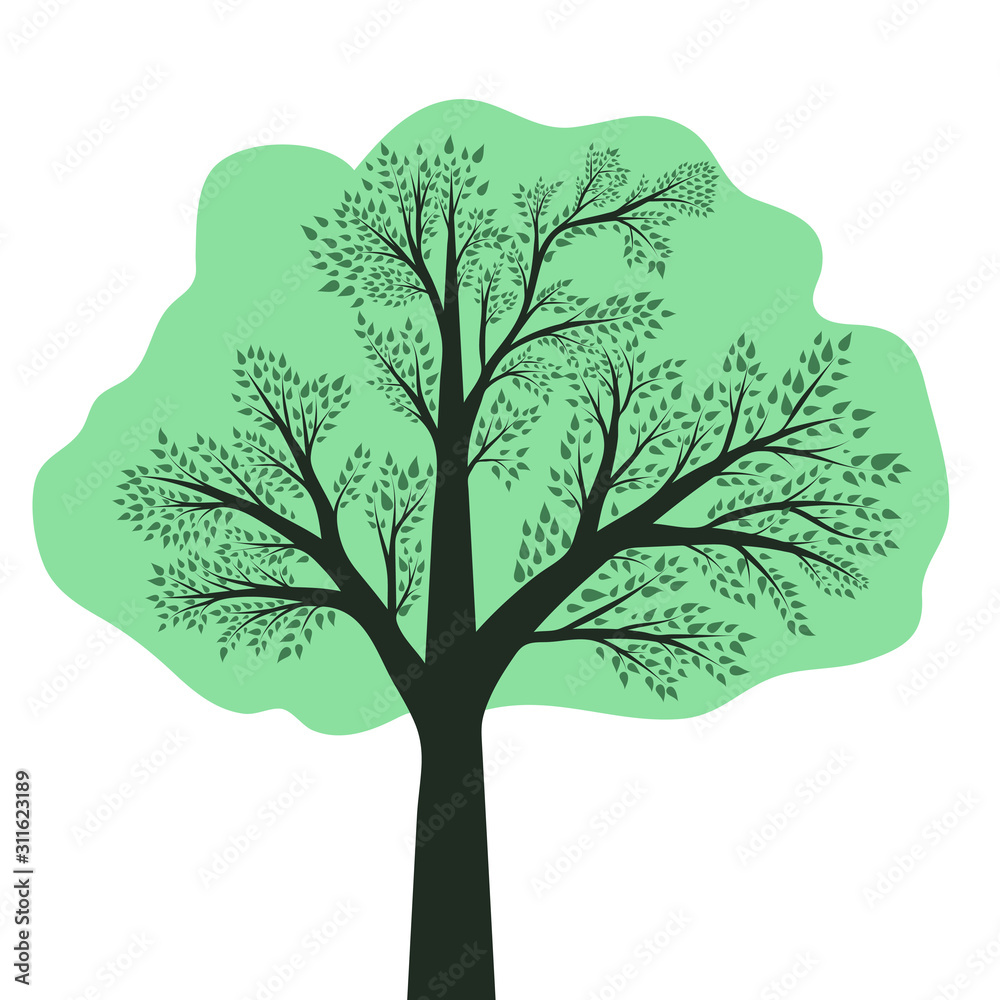 Isolated vector tree Isolated vector tree