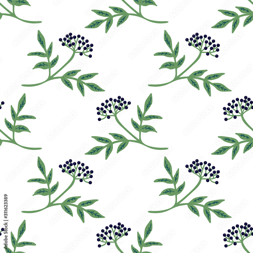 Seamless elderberry branches Seamless elderberry branches