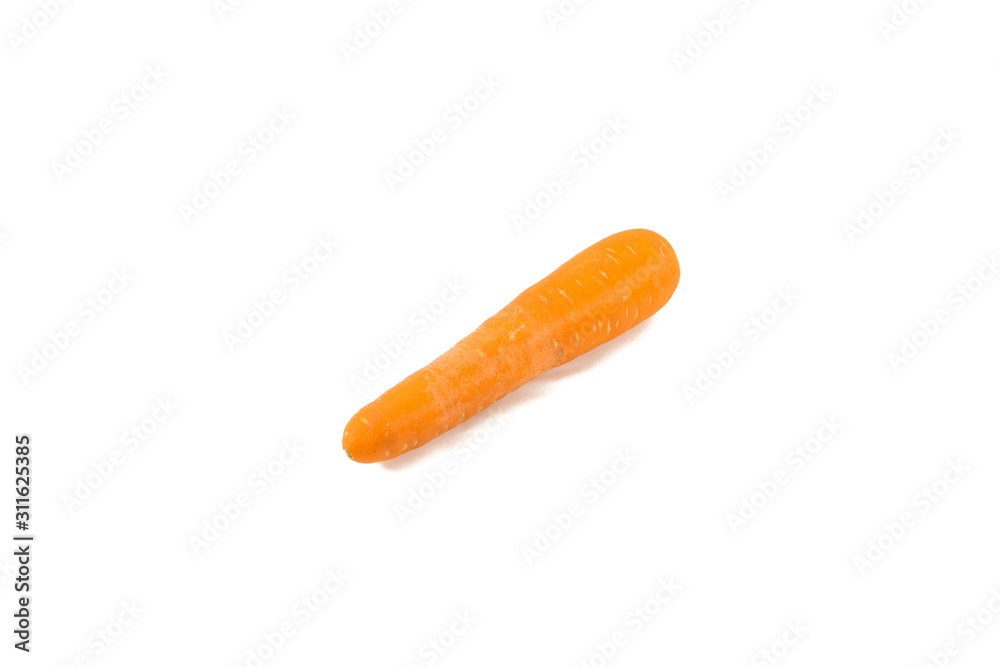 Fresh carrot isolated on white background. Fresh carrot isolated on white background.