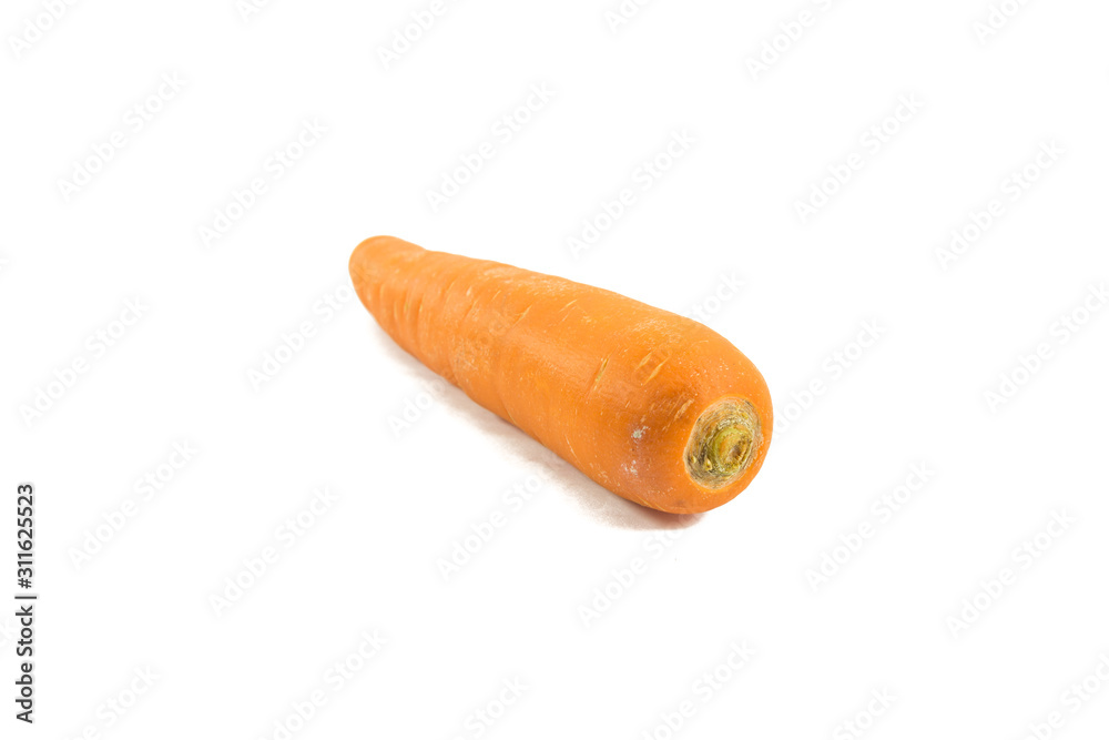 Fresh carrot isolated on white background. Fresh carrot isolated on white background.